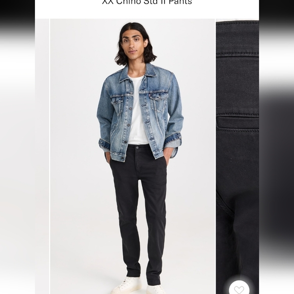 LEVIS XX CHINO STANDARD TAPER PANTS KHAKIS GRAY 34 X 30 Grunge Business Gorp - Picture 2 of 15